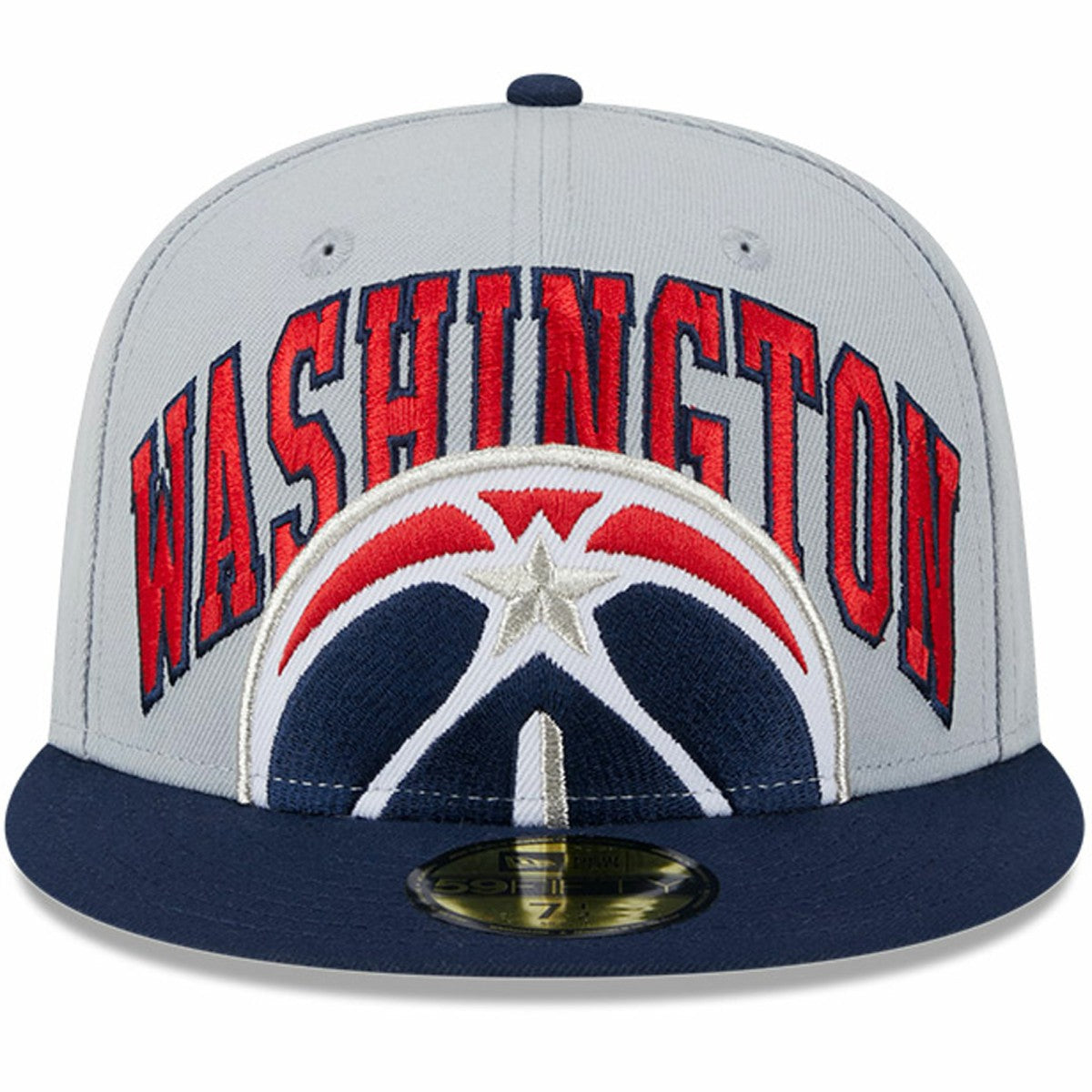 Washington Wizards Tip-Off Two-Tone 59FIFTY Fitted Hat Gray/Navy - NBA