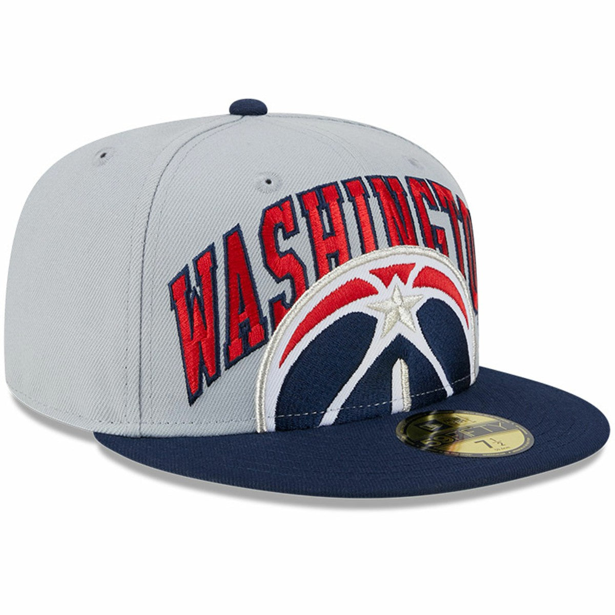 Washington Wizards Tip-Off Two-Tone 59FIFTY Fitted Hat Gray/Navy - NBA