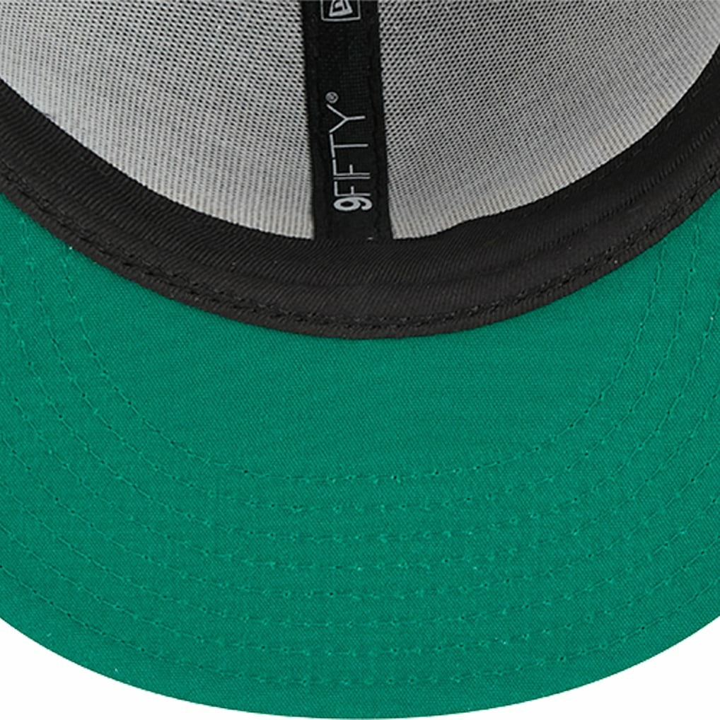 Golden State Warriors Post-Up Pin Mesh 9FIFTY Snapback Hat Black - NBA
