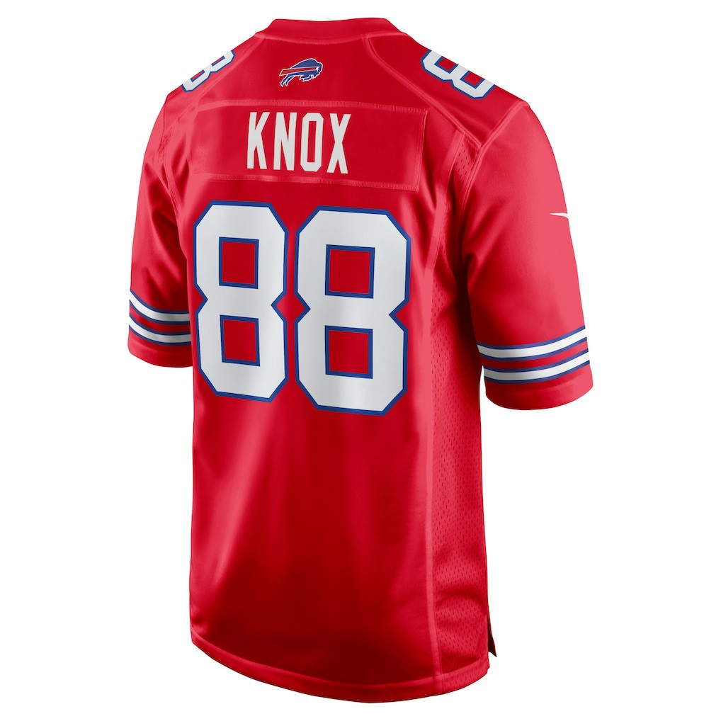 Dawson Knox Buffalo Bills Alternate Game Jersey Red | Nike for Sale