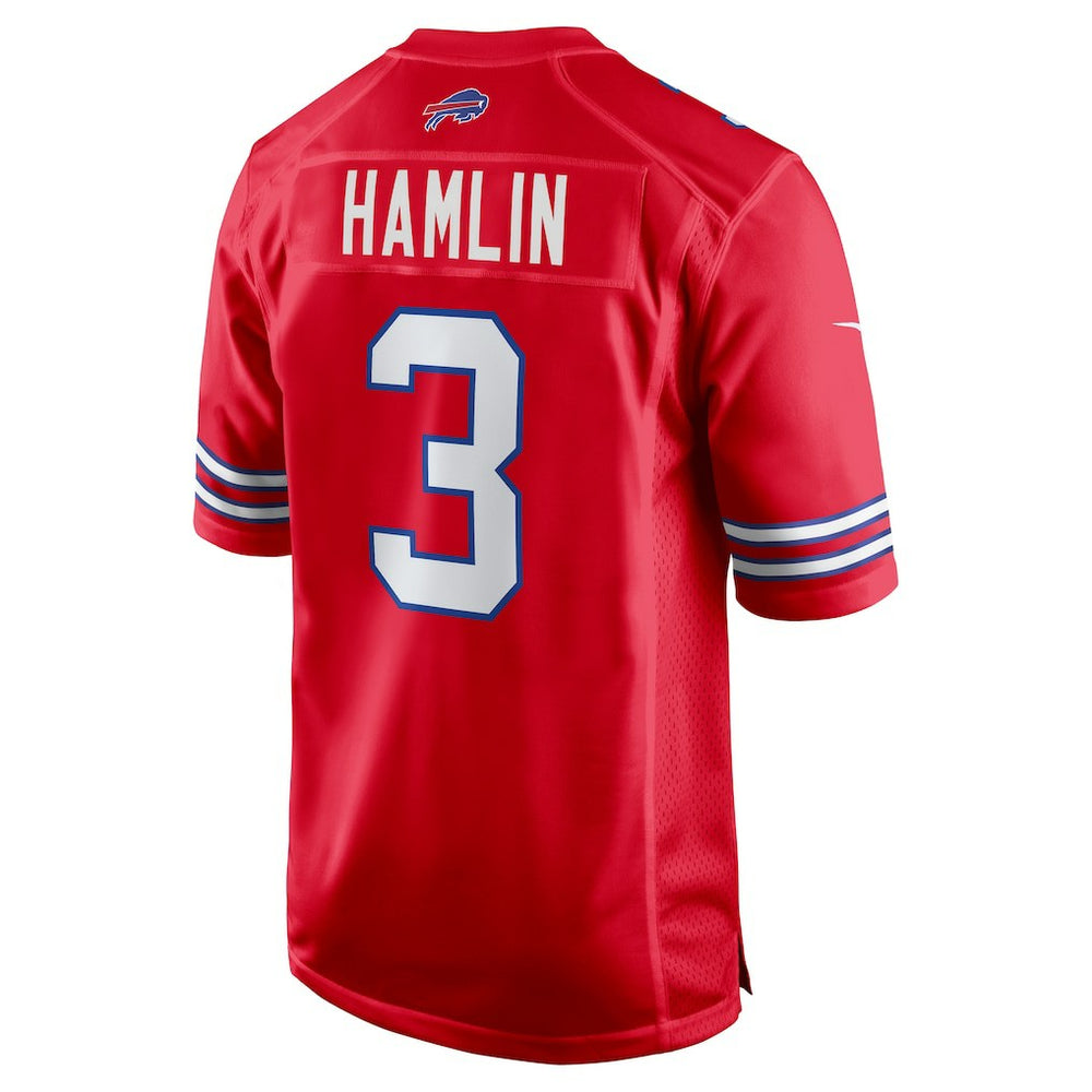 Damar Hamlin Buffalo Bills Alternate Game Jersey Red | Nike for Sale
