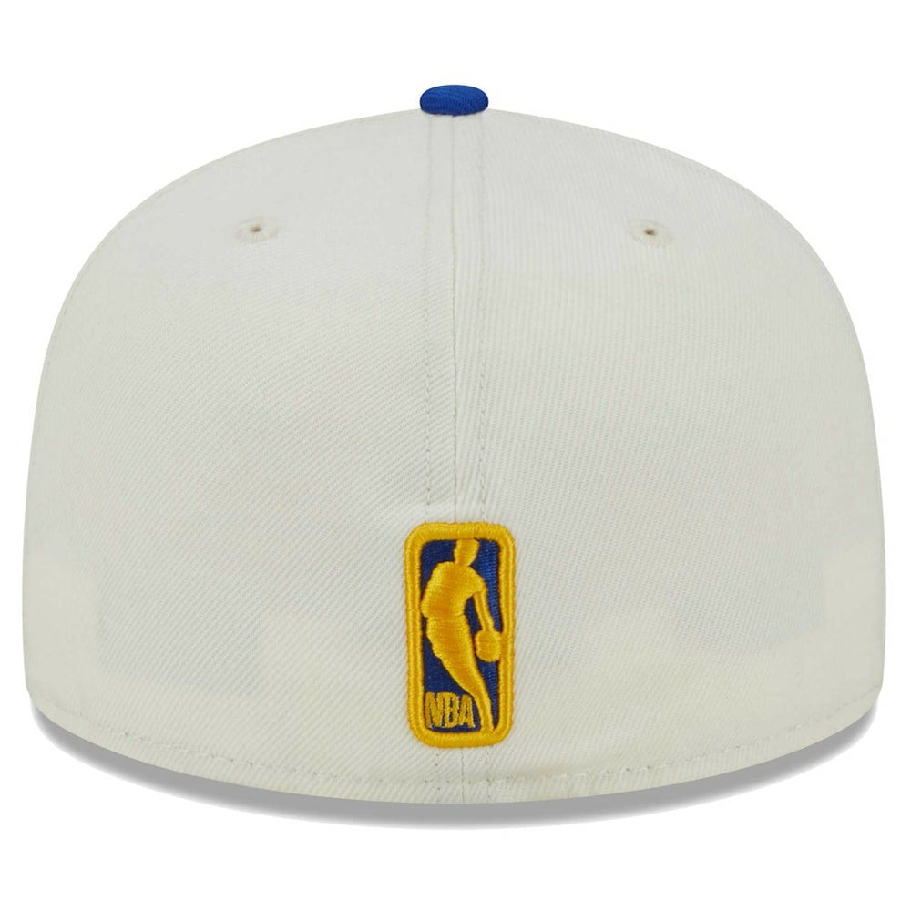 Golden State Warriors Piped Pop Panel 59FIFTY Fitted Hat Cream - NBA