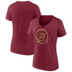 Cleveland Cavaliers Women's Team Pride V-Neck T-Shirt Wine - NBA