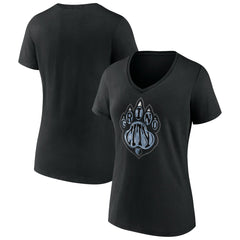 Memphis Grizzlies Women's Team Pride V-Neck T-Shirt Black - NBA