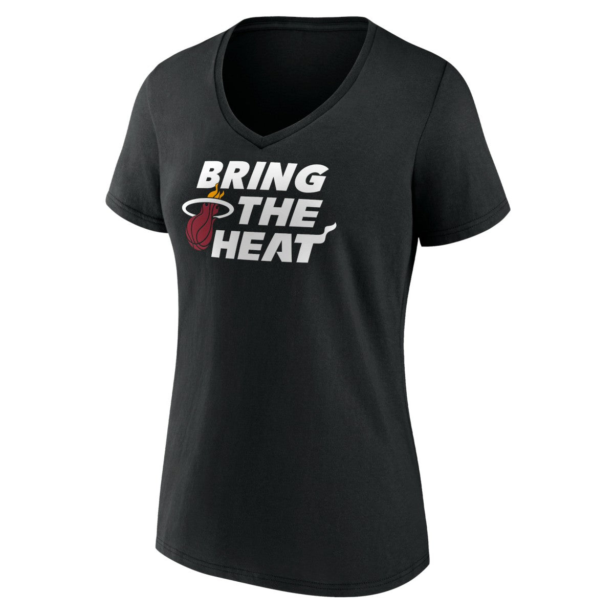 Miami Heat Women's Team Pride V-Neck T-Shirt Black - NBA