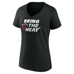 Miami Heat Women's Team Pride V-Neck T-Shirt Black - NBA