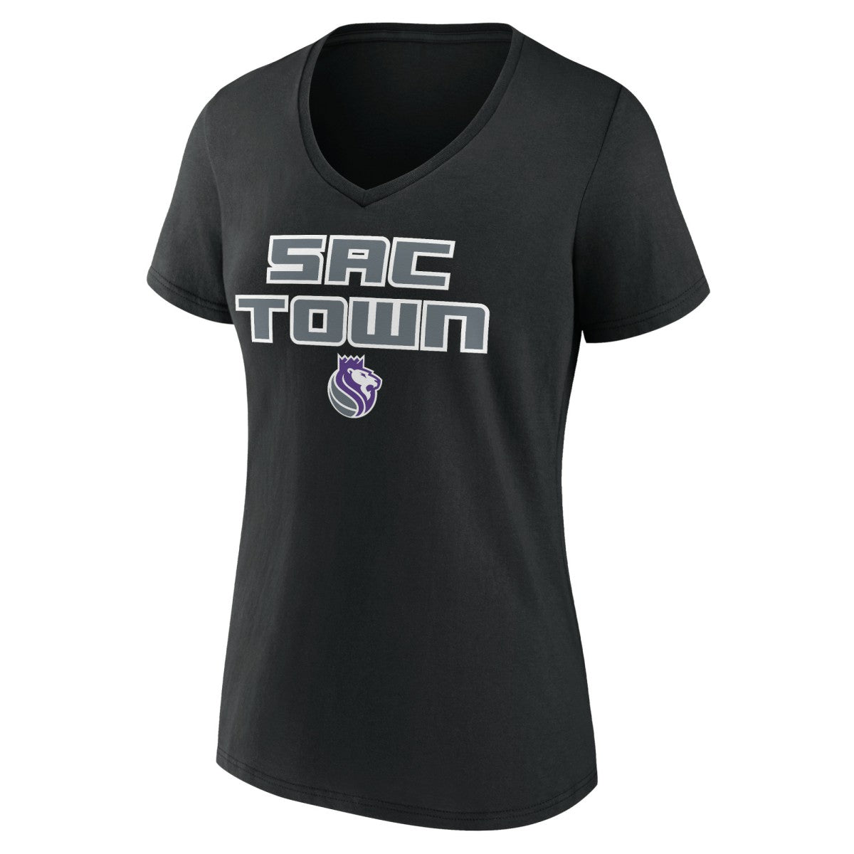 Sacramento Kings Women's Team Pride V-Neck T-Shirt Black - NBA