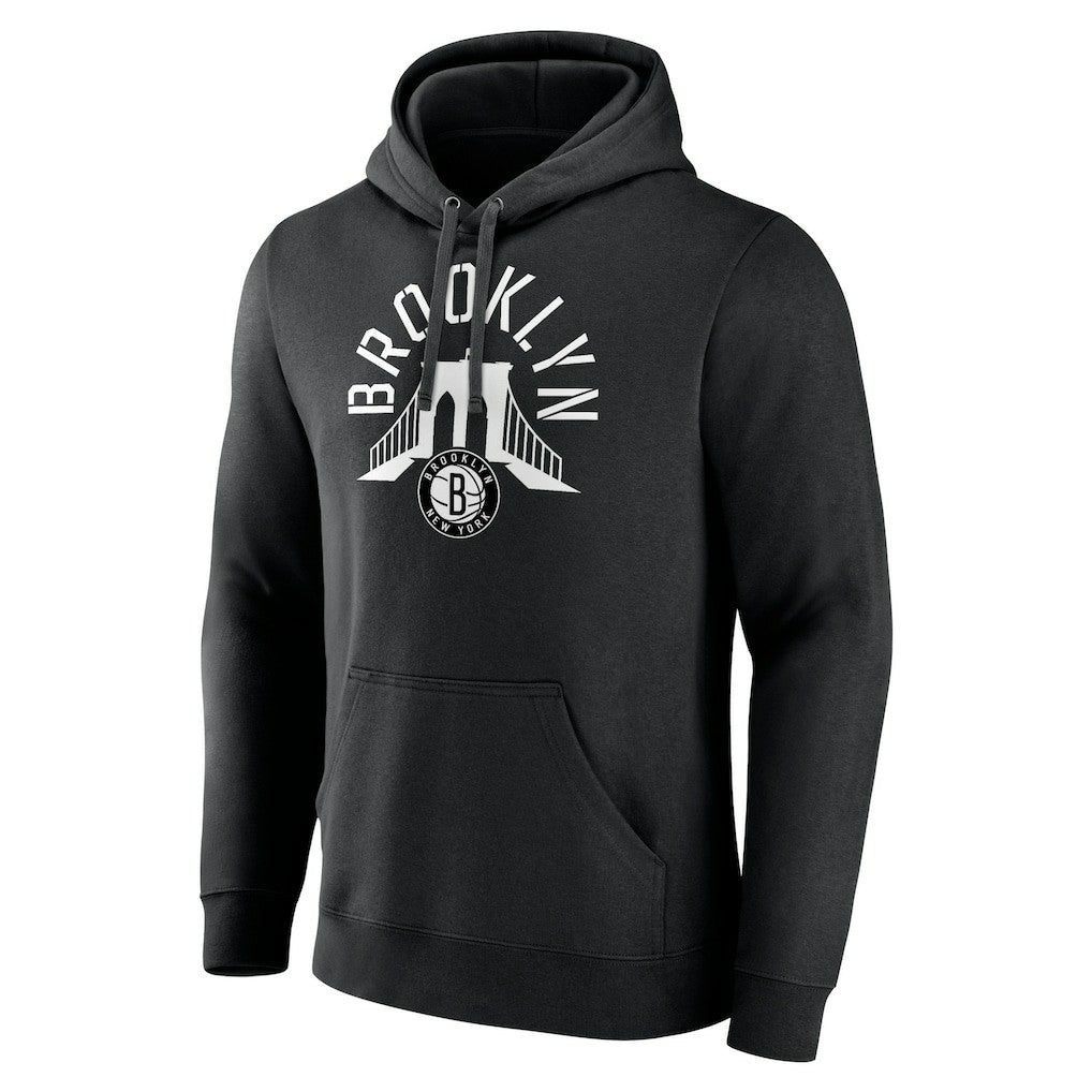Brooklyn Nets Announcer Pullover Hoodie Black - NBA