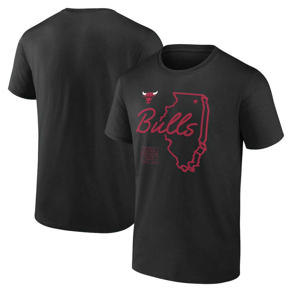 Chicago Bulls Announcer T-Shirt Black - NBA