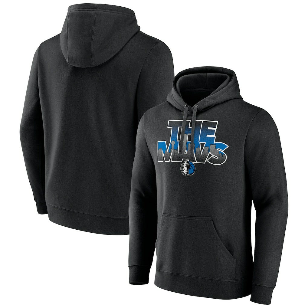 Dallas Mavericks Announcer Pullover Hoodie Black - NBA