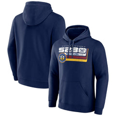 Denver Nuggets Announcer Pullover Hoodie Navy - NBA