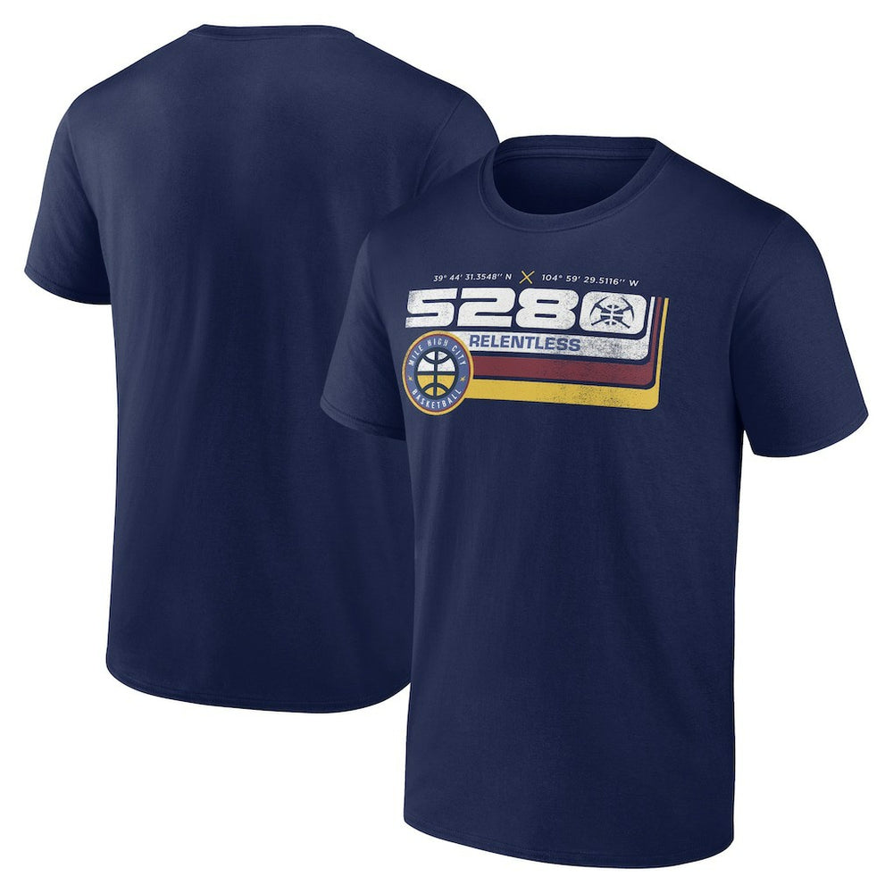 Denver Nuggets Announcer T-Shirt Navy - NBA