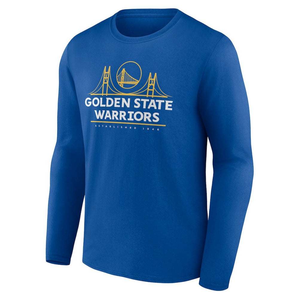 Golden State Warriors Announcer Long Sleeve T-Shirt Royal - NBA