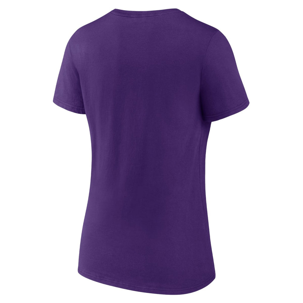 Los Angeles Lakers Women's Announcer V-Neck T-Shirt Purple - NBA