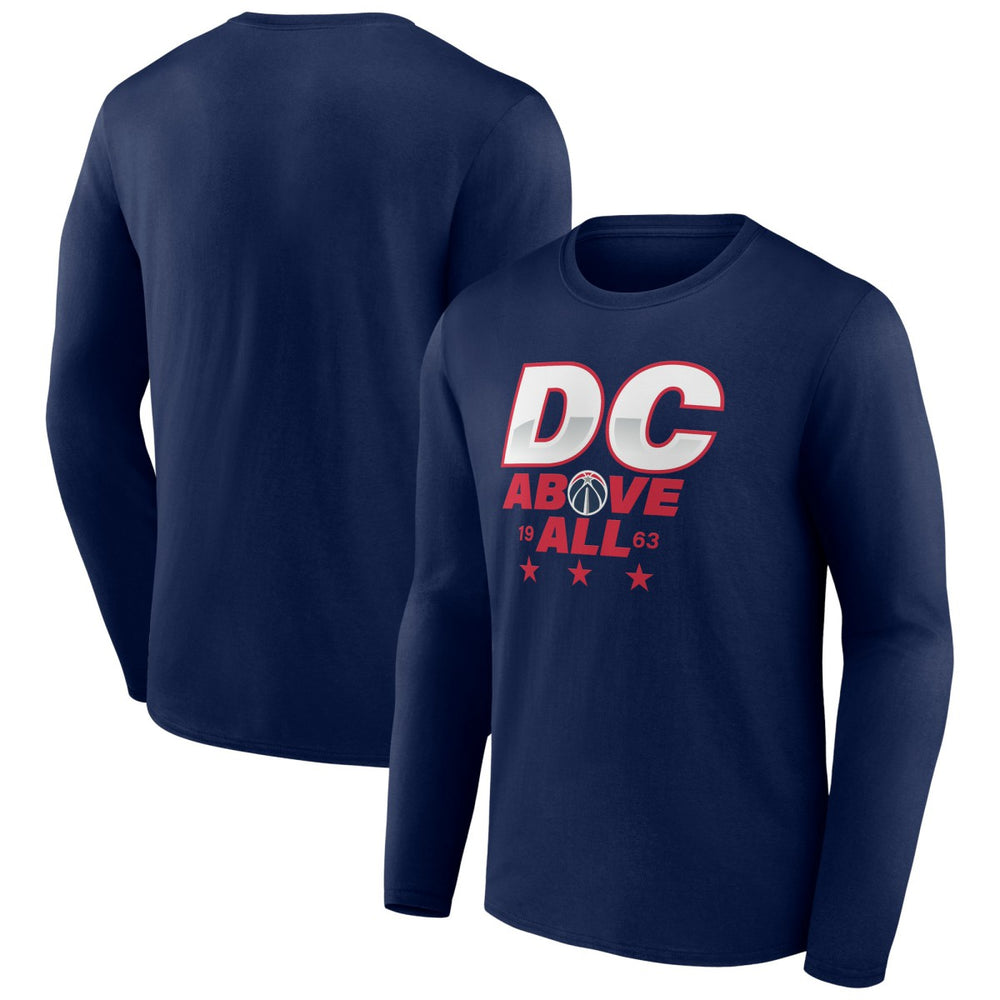 Washington Wizards Announcer Long Sleeve T-Shirt Navy - NBA