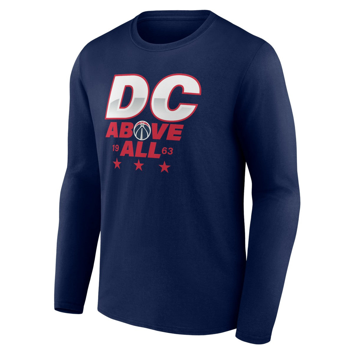 Washington Wizards Announcer Long Sleeve T-Shirt Navy - NBA