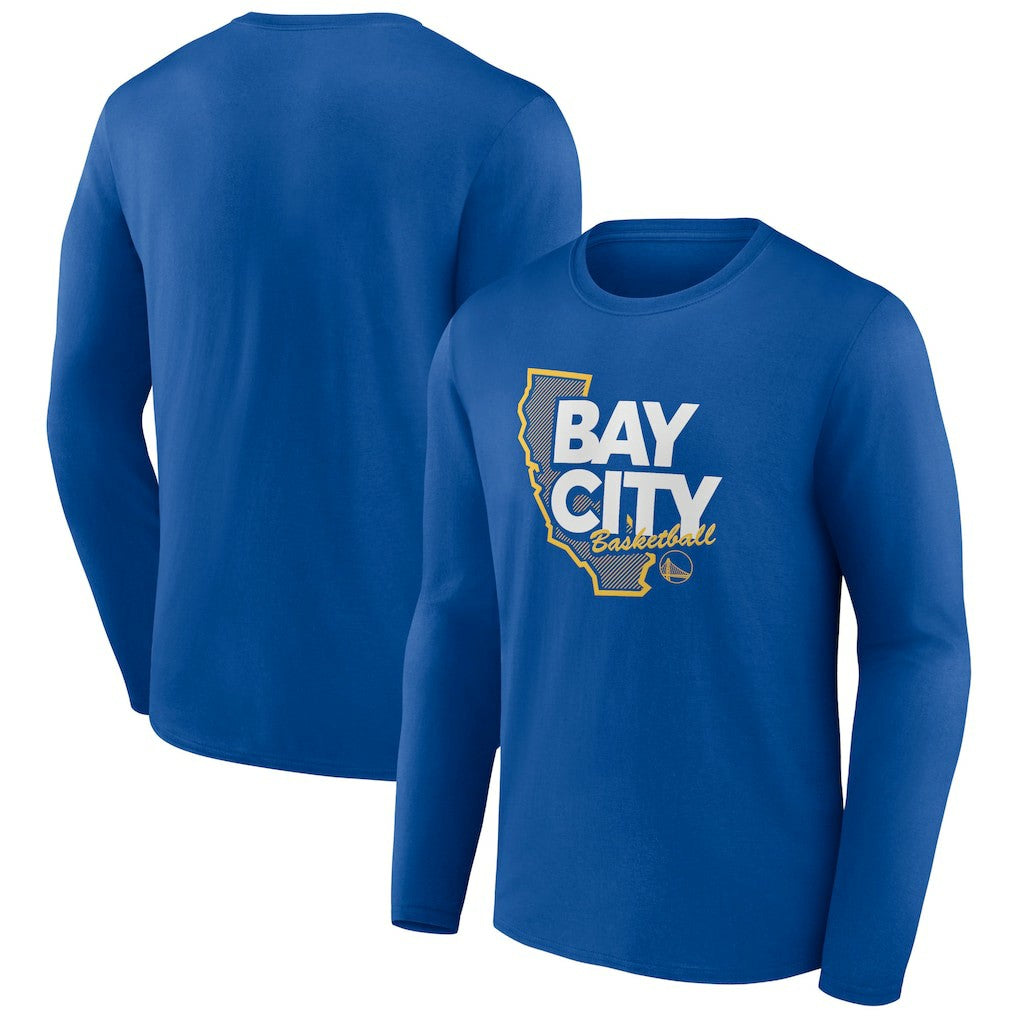 Golden State Warriors Huddle Long Sleeve T-Shirt Royal - NBA