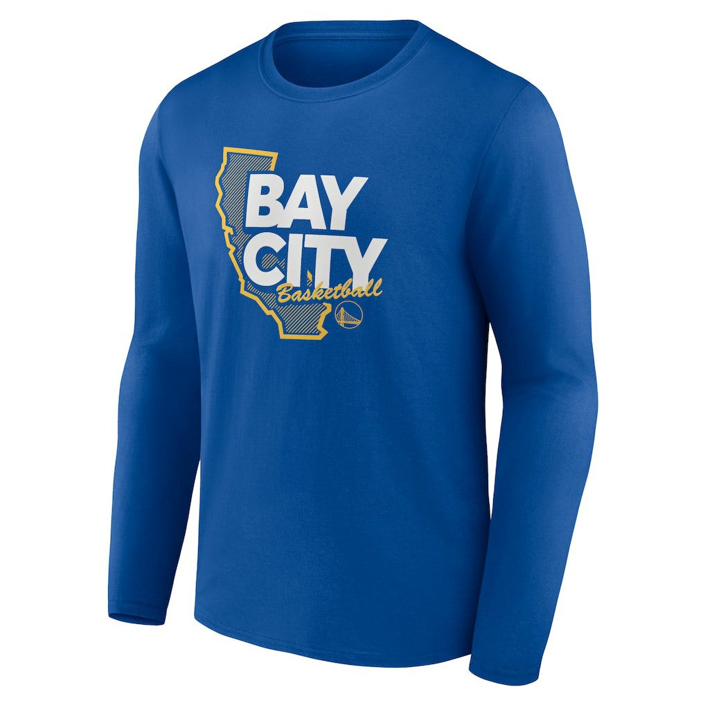 Golden State Warriors Huddle Long Sleeve T-Shirt Royal - NBA