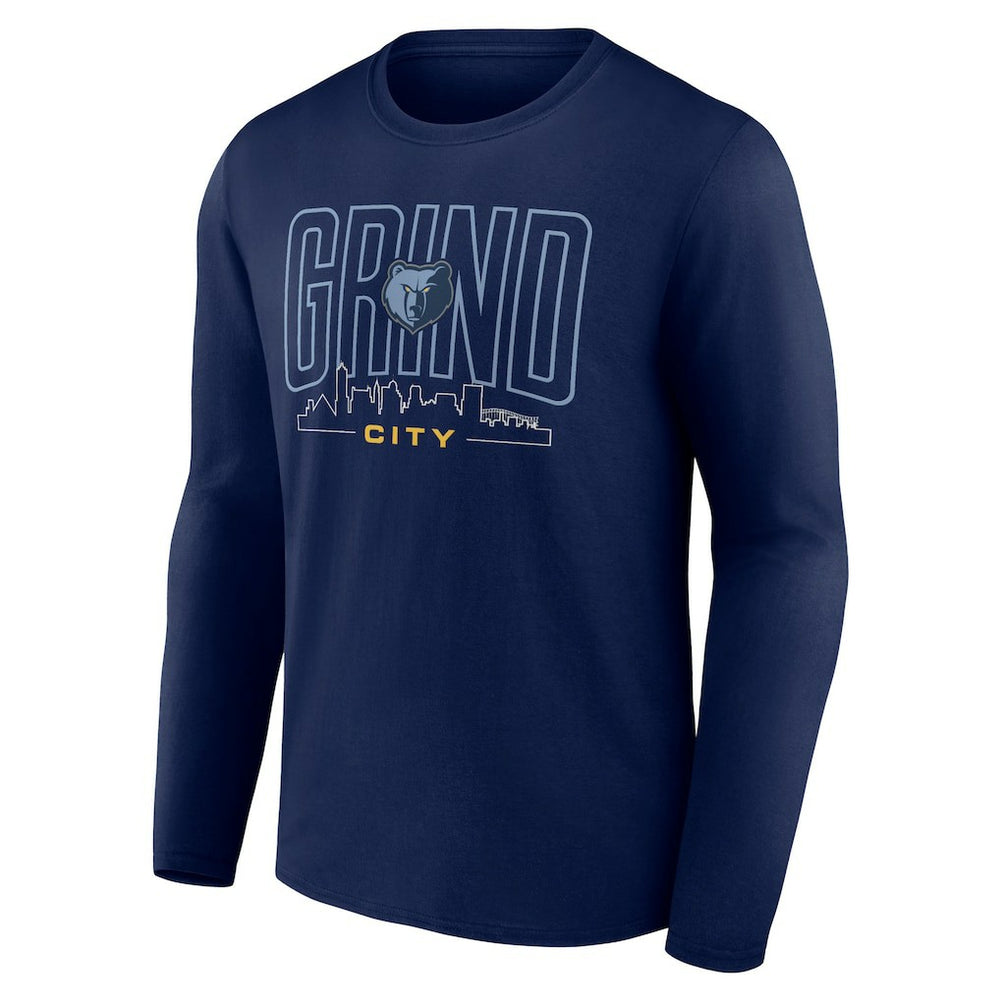 Memphis Grizzlies Huddle Long Sleeve T-Shirt Navy - NBA