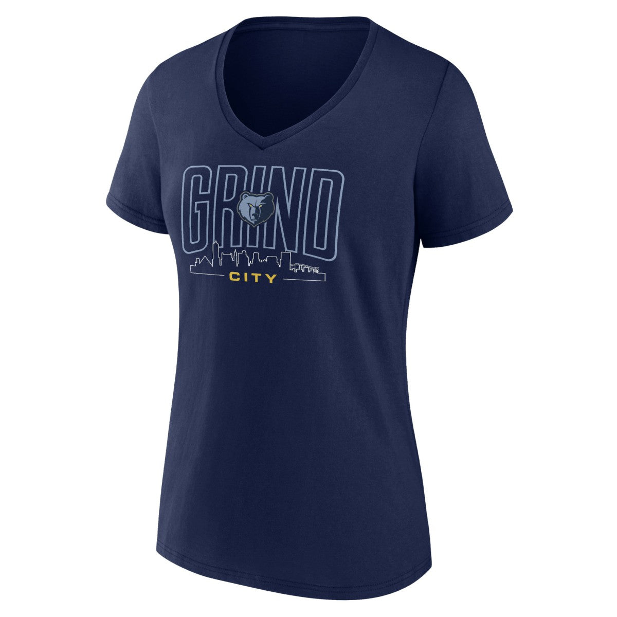 Memphis Grizzlies Women's Huddle V-Neck T-Shirt Navy - NBA
