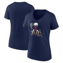 New Orleans Pelicans Women's Huddle V-Neck T-Shirt Navy - NBA