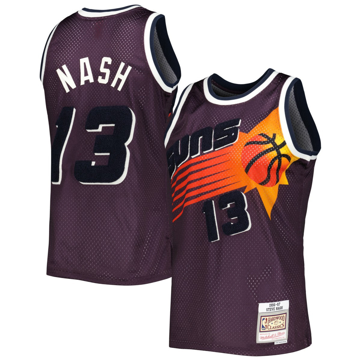 Steve Nash Phoenix Suns 1996/97 Hardwood Classics Off-Court Swingman Jersey Purple - NBA