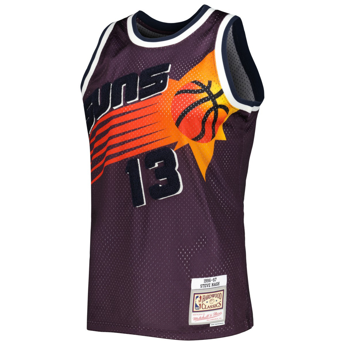Steve Nash Phoenix Suns 1996/97 Hardwood Classics Off-Court Swingman Jersey Purple - NBA