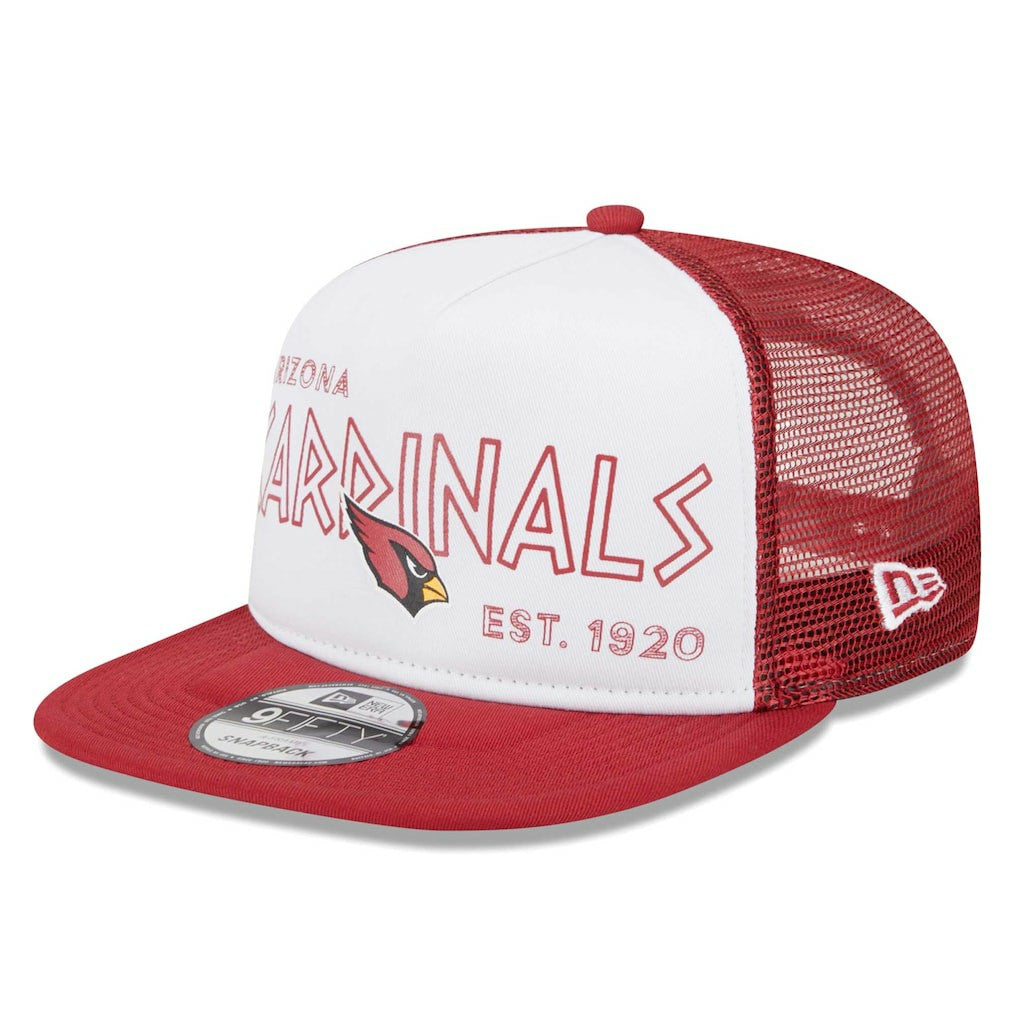 Arizona Cardinals New Era Banger 9FIFTY Trucker Snapback Hat White/Cardinal | NFL