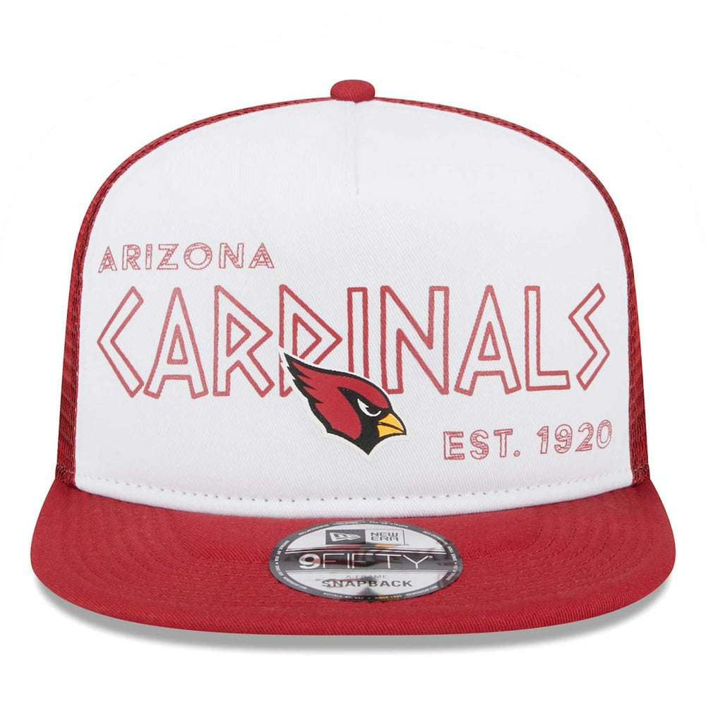 Arizona Cardinals New Era Banger 9FIFTY Trucker Snapback Hat White/Cardinal | NFL