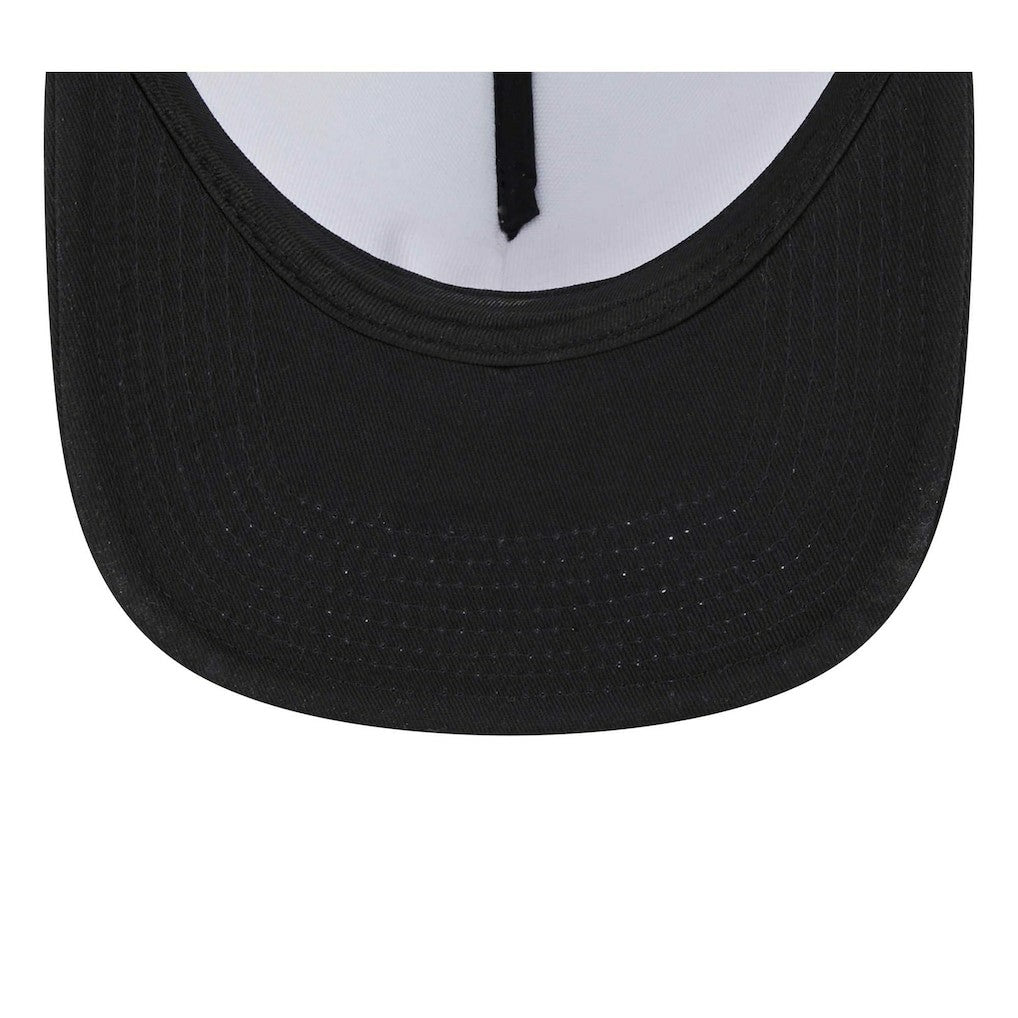 Las Vegas Raiders New Era Banger 9FIFTY Trucker Snapback Hat White/Black | NFL