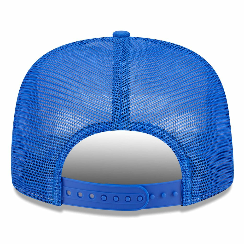 Los Angeles Rams New Era Banger 9FIFTY Trucker Snapback Hat White/Royal | NFL