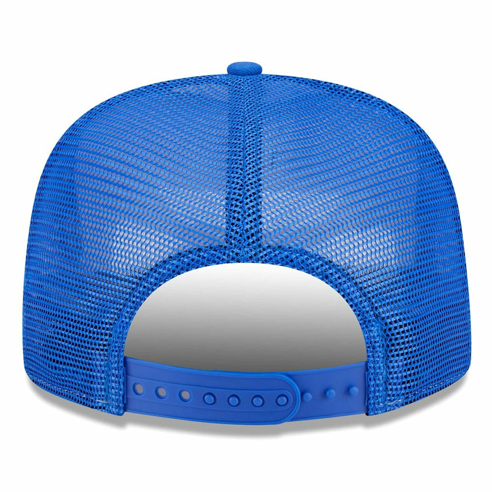 Los Angeles Rams New Era Banger 9FIFTY Trucker Snapback Hat White/Royal | NFL
