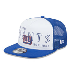 New York Giants New Era Banger 9FIFTY Trucker Snapback Hat White/Royal | NFL