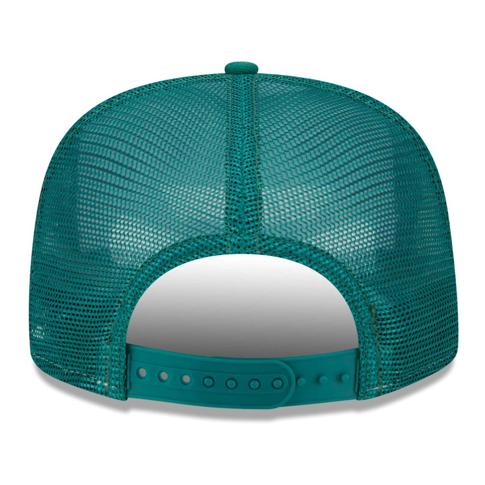 New York Jets New Era Banger 9FIFTY Trucker Snapback Hat White/Green | NFL