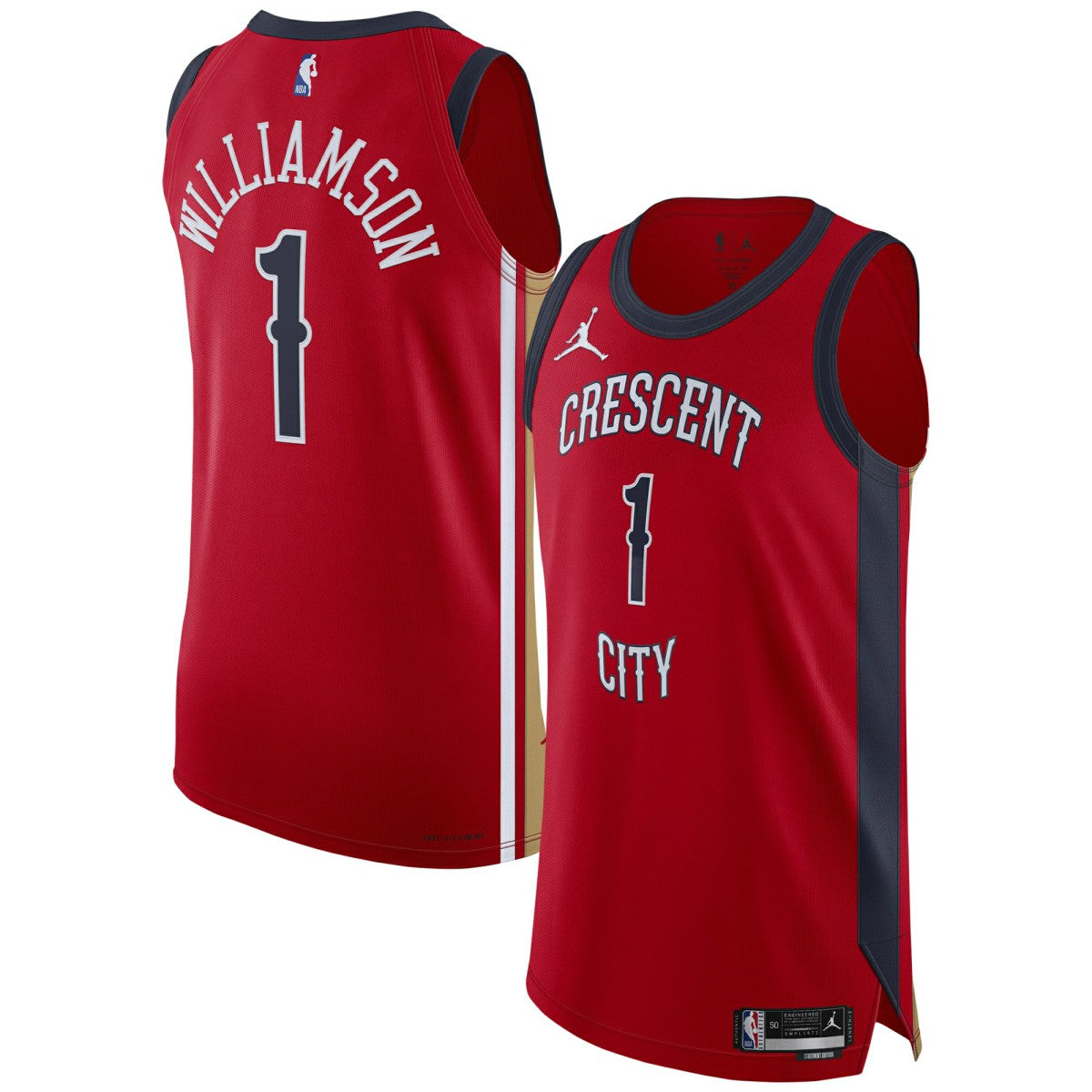 Zion Williamson New Orleans Pelicans Jordan Brand Authentic Jersey Statement Edition Red - NBA