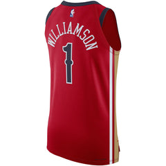 Zion Williamson New Orleans Pelicans Jordan Brand Authentic Jersey Statement Edition Red - NBA