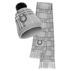 Indianapolis Colts WEAR by Erin Andrews Women's Plaid Knit Hat with Pom & Scarf Set | NFL