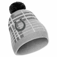 Indianapolis Colts WEAR by Erin Andrews Women's Plaid Knit Hat with Pom & Scarf Set | NFL