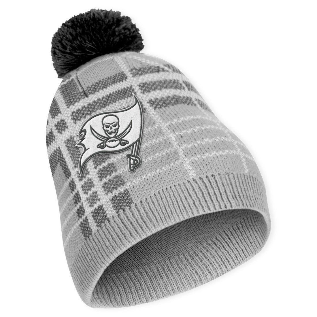 Tampa Bay Buccaneers WEAR by Erin Andrews Women's Plaid Knit Hat with Pom & Scarf Set | NFL
