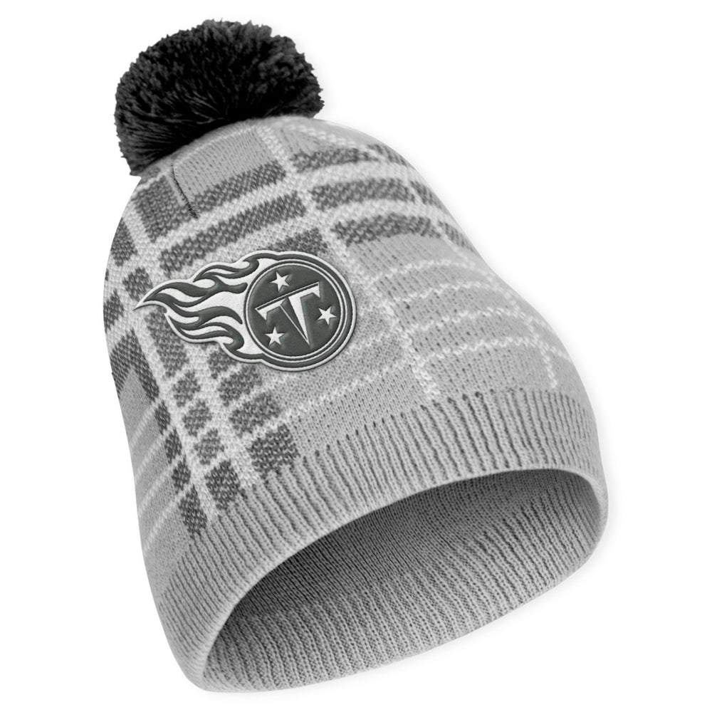 Tennessee Titans WEAR by Erin Andrews Women's Plaid Knit Hat with Pom & Scarf Set | NFL