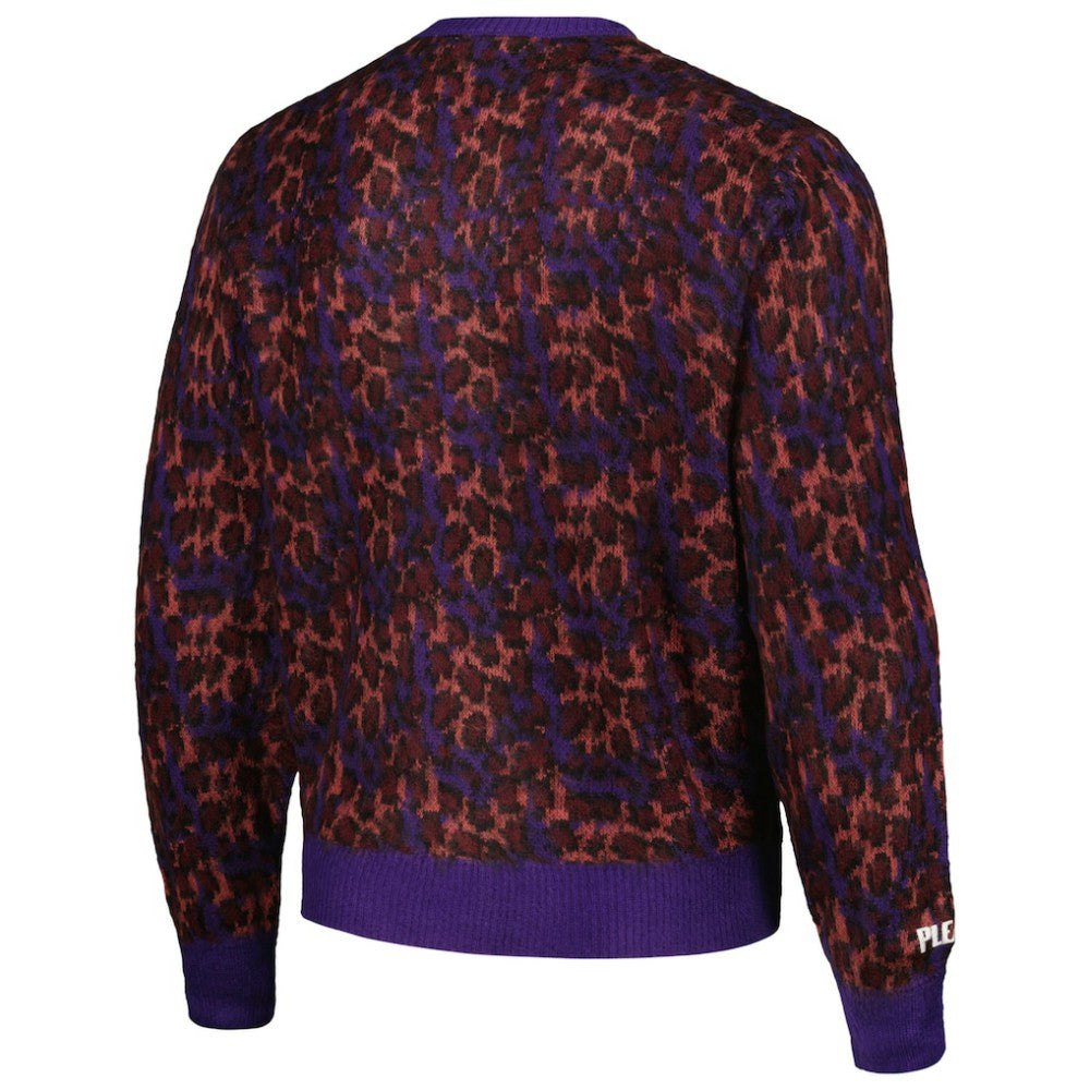 Boston Red Sox PLEASURES Cheetah Cardigan Button-Up Sweater - MLB