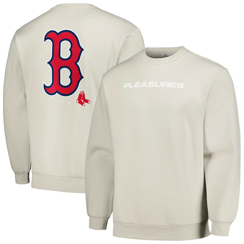 Boston Red Sox PLEASURES Ballpark Pullover Sweatshirt - MLB