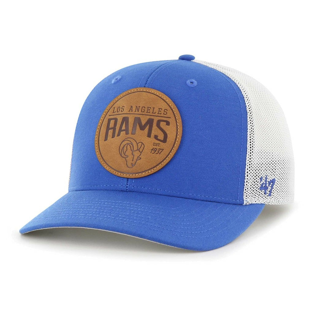 Los Angeles Rams '47 Leather Head Flex Hat Blue | 47 brand