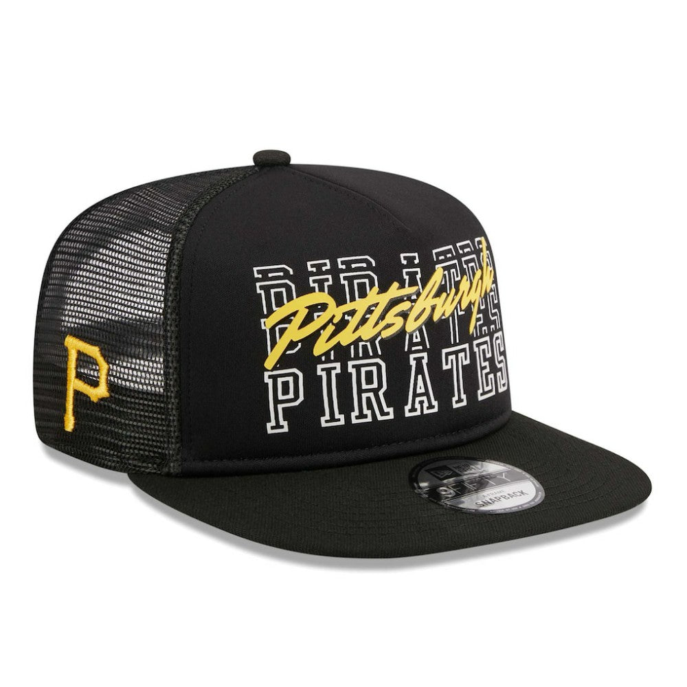 Pittsburgh Pirates New Era  Street Team A-Frame Trucker 9FIFTY Snapback Hat - MLB