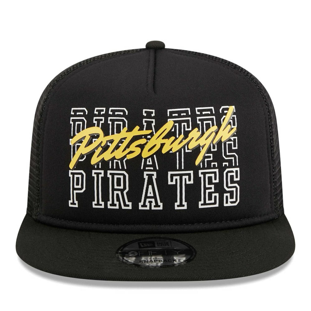 Pittsburgh Pirates New Era  Street Team A-Frame Trucker 9FIFTY Snapback Hat - MLB