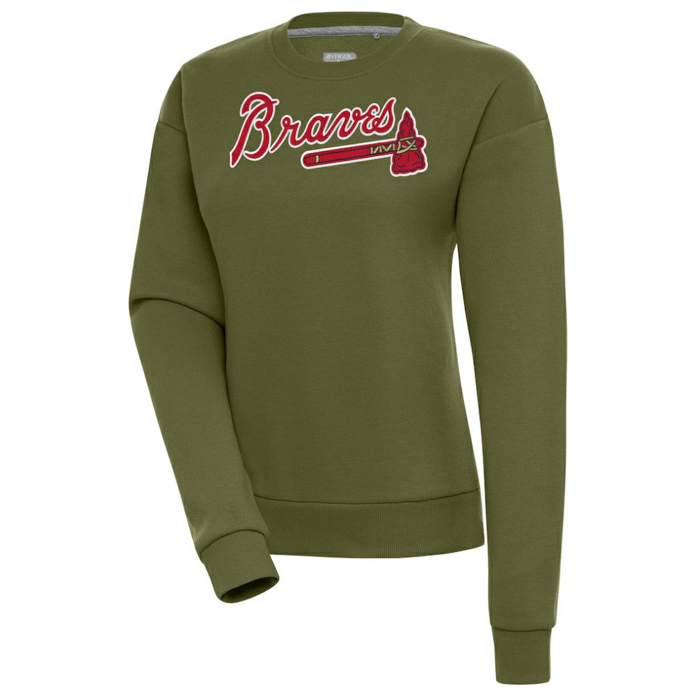 Atlanta Braves Antigua Women's Victory Pullover Sweatshirt - MLB