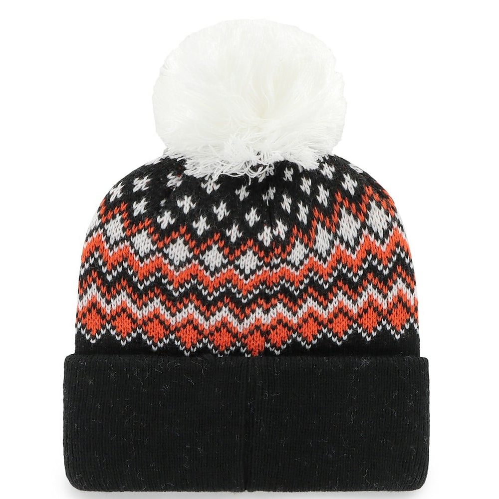 Cincinnati Bengals '47 Women's Elsa Cuffed Knit Hat with Pom Black | 47 brand