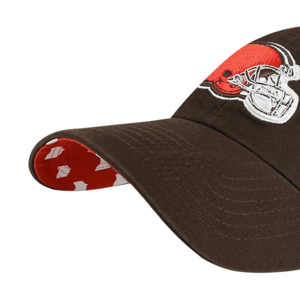 Cleveland Browns '47 Women's Confetti Icon Clean Up Adjustable Hat Brown | 47 brand