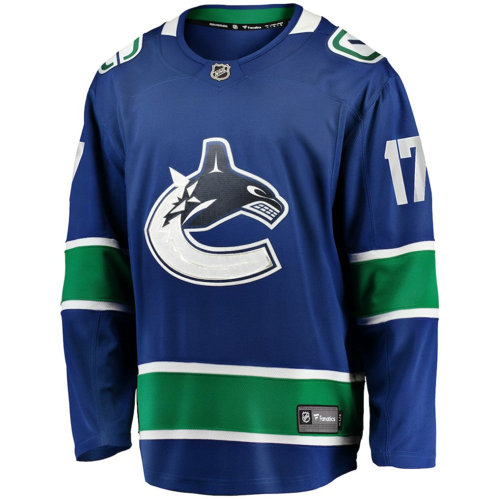 Filip Hronek Vancouver Canucks Fanatics Home Breakaway Jersey - Blue - NHL