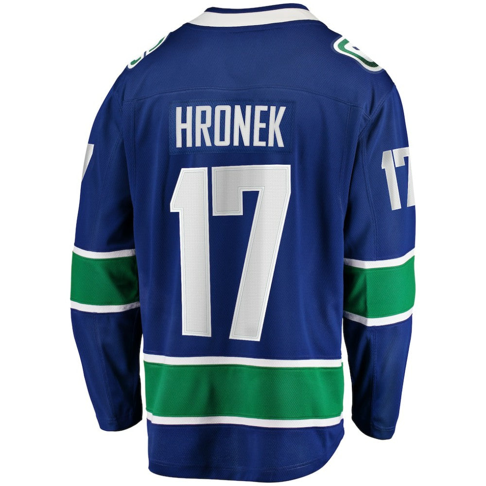 Filip Hronek Vancouver Canucks Fanatics Home Breakaway Jersey - Blue - NHL